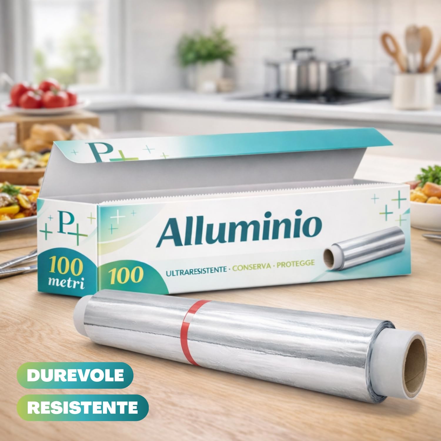 Virsus 9 Rotoli Alluminio 100 metri carta stagnola cucina