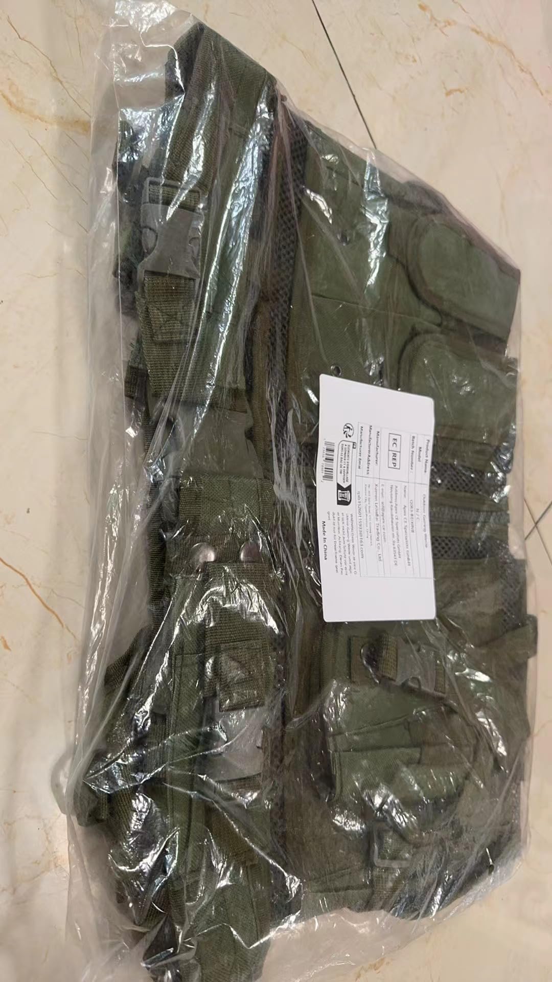 N / C Taktische Luftgewehrweste, Paintballweste für Luftgewehre, verstellbare modulare SWAT-Weste