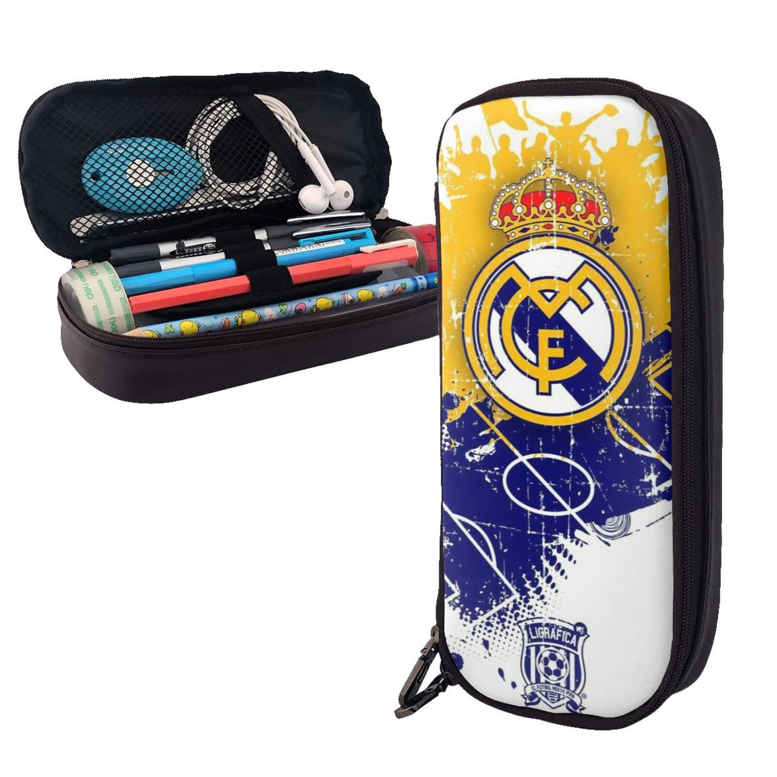 レアル マルリード ペンケース Amazon.co.jp: レアルマドリード ペンケース 多機能 筆箱皮革 文具収納