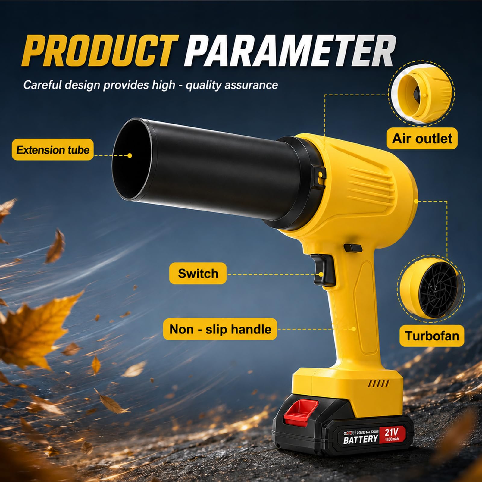 Soplador de batería, turbo para baterías Makita de 18 V, motor sin escobillas de 80.000 rpm, velocidad de aire de 60 m/s, 850 g de presión de aire, soplador de hojas portátil para eliminar hojas