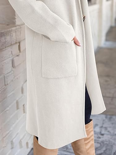 Miniatura 7 de ANRABESS - Cárdigan largo para mujer, suéter de tamaño extragrande con parte frontal abierta, abrigo de punto 2024, prendas de moda de otoño y