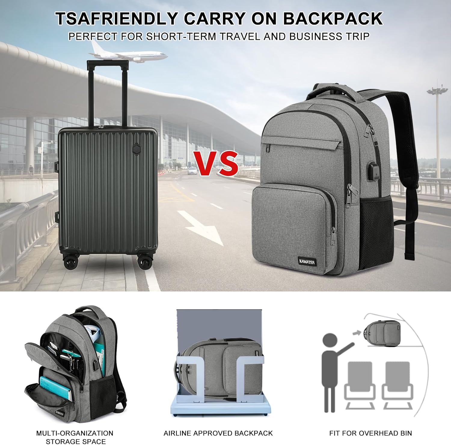 Backpack for School, college BackPack for Teens,Students, with 15.6 inch Laptop SleeveBack Pack for Boys, Large Computer Back Pack with Compartments for Men & Women - Image 6