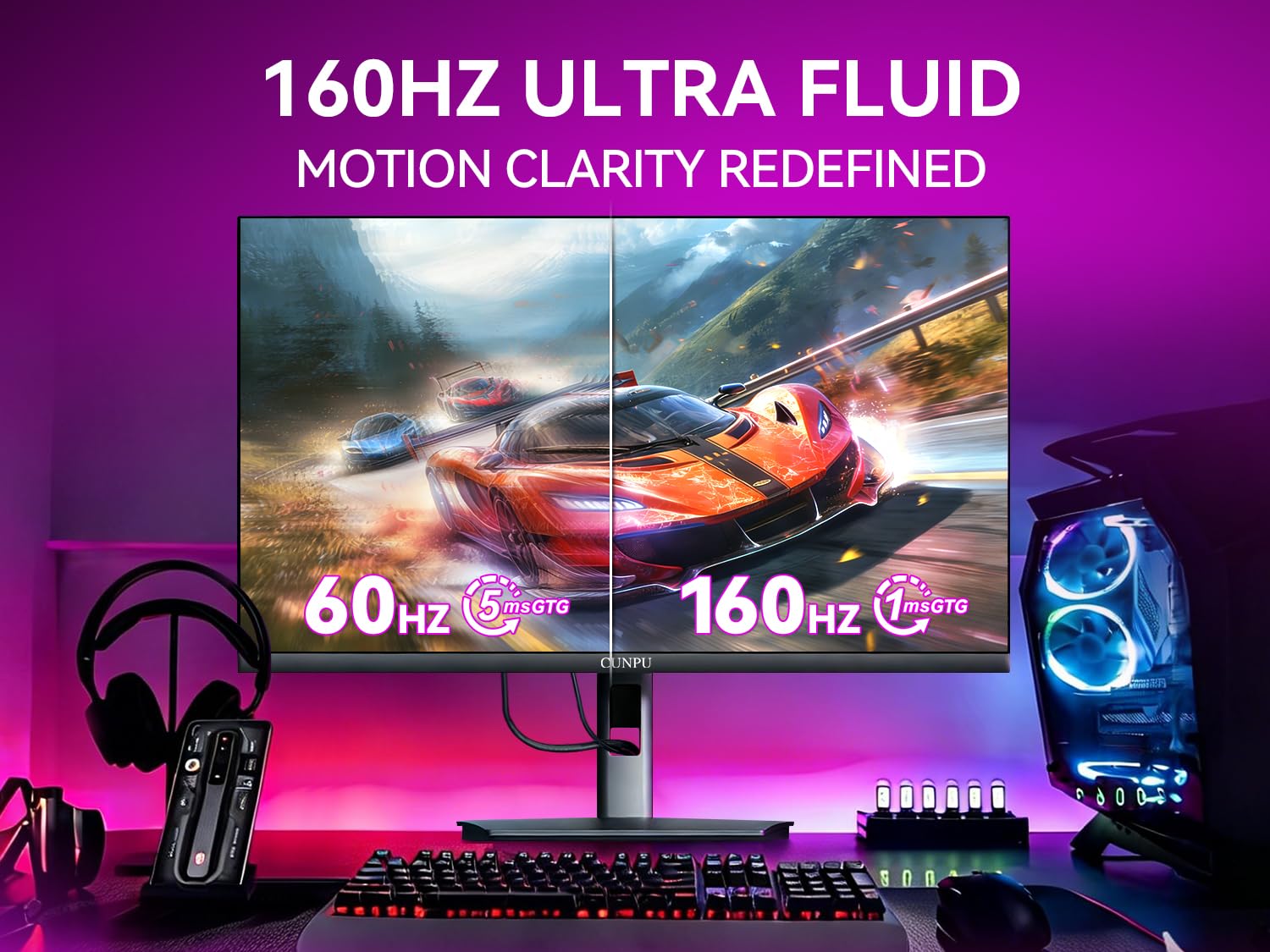 CUNPU 27型 4K 160Hz ゲーミングモニター IPS HDR400 Amazon.co.jp: CUNPU 27インチ 4K 144/160Hz ゲーミングモニター UHD