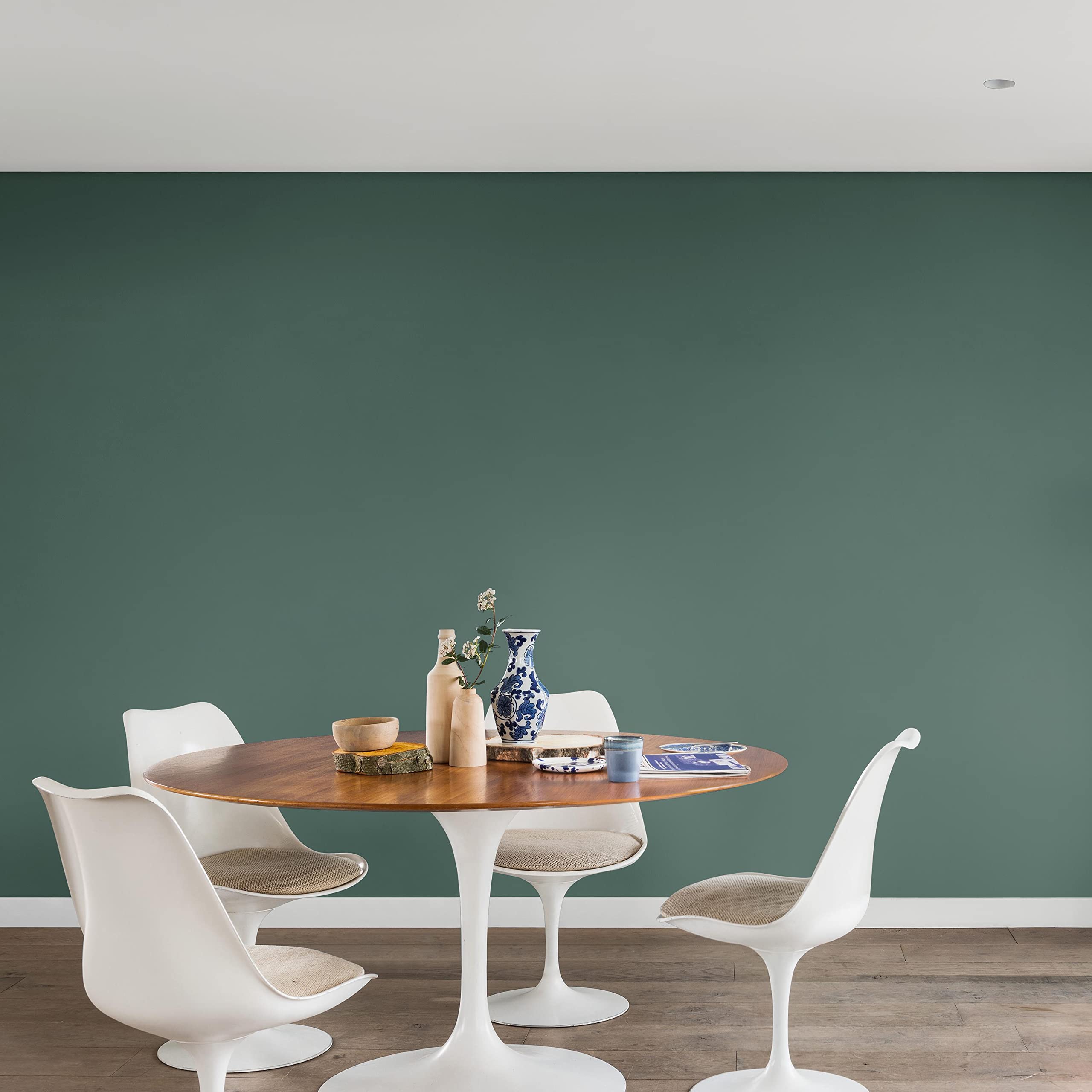 Dulux Valentine Crème de Couleur - Peinture multi-supports intérieure - Satin Eucalyptus 2,5 L