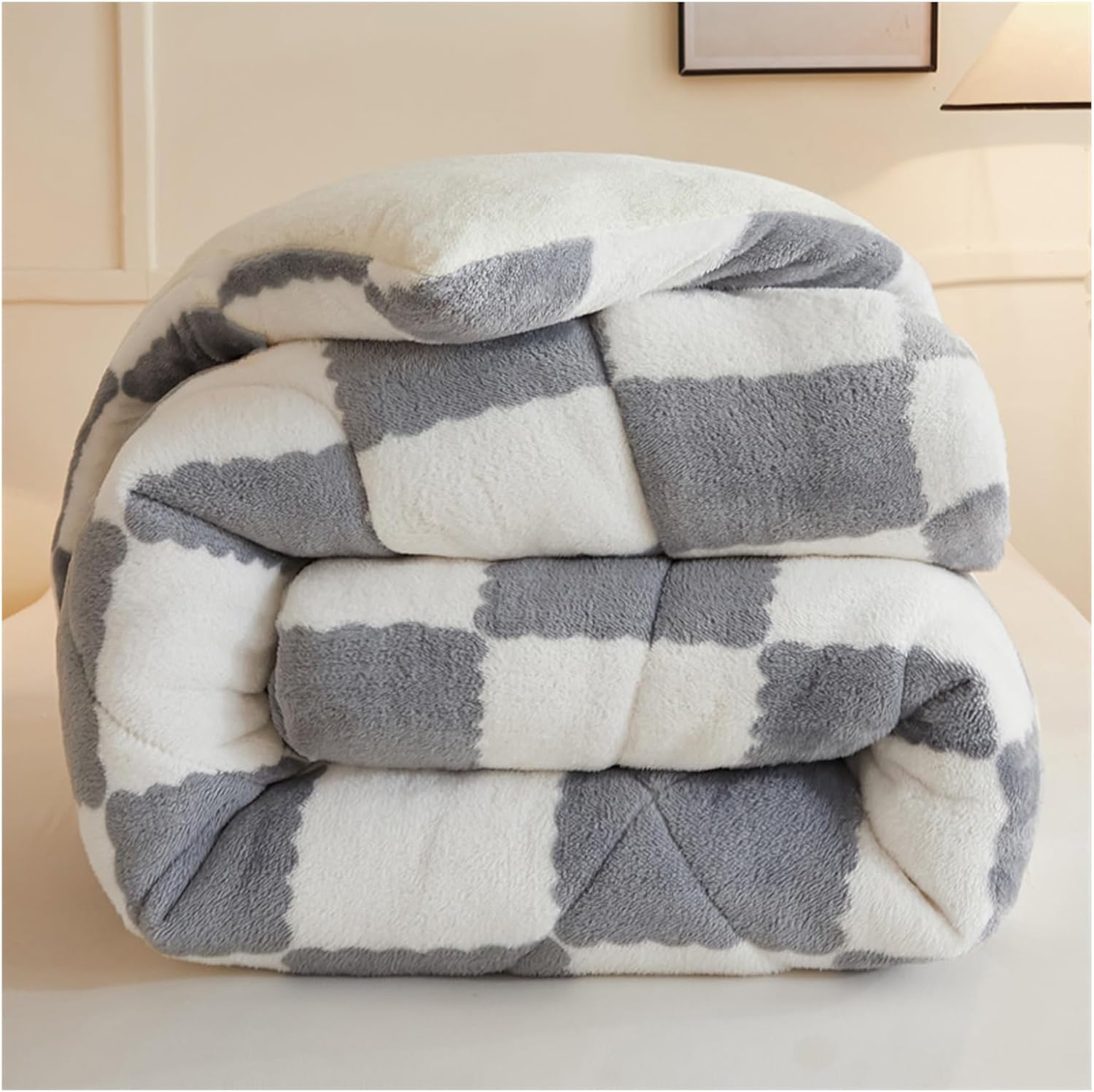 Double-Sided Thick Warm Fleece Duvet, Thick Warm Winter Milk Duvet, Thick Core Winter Duvet, Thick Core Winter Duvet (A, 150 x 200 cm/2.5 kg)