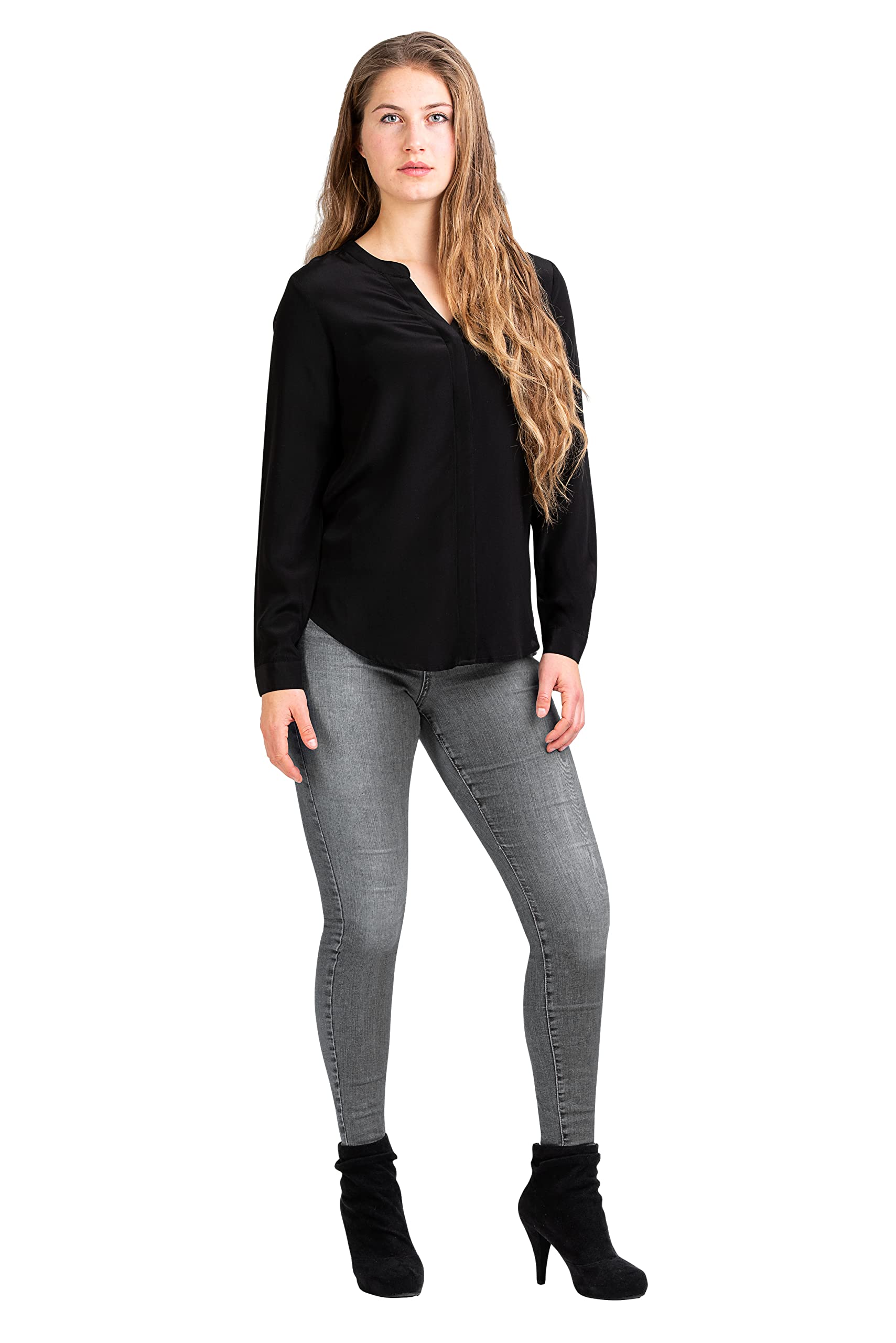 Posh Gear Donna Blusa de Seta Nobicetta 100% Seta
