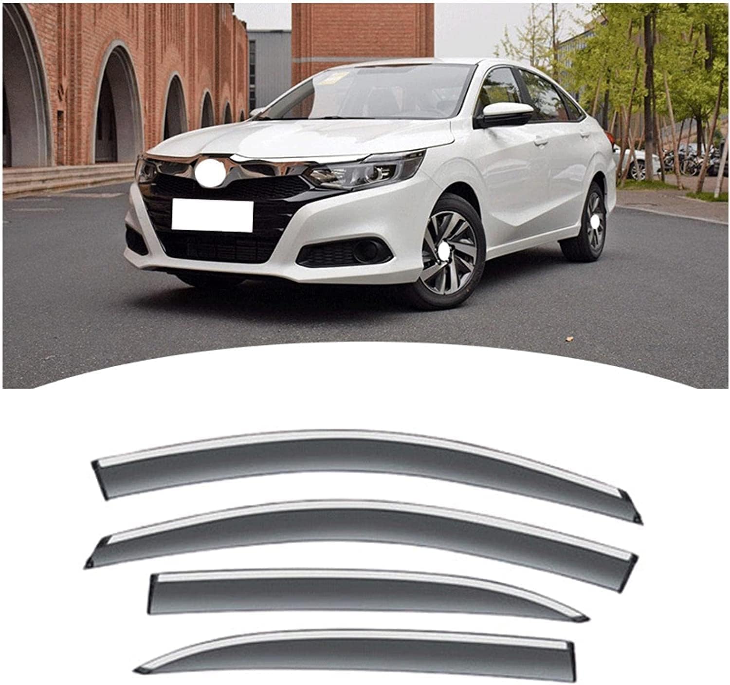 PANXUC Car Wind Deflectors for Crider 2019-2020, Side Window Wind Rain Deflector Window Visor Sun Rain Guard Smoke Guards