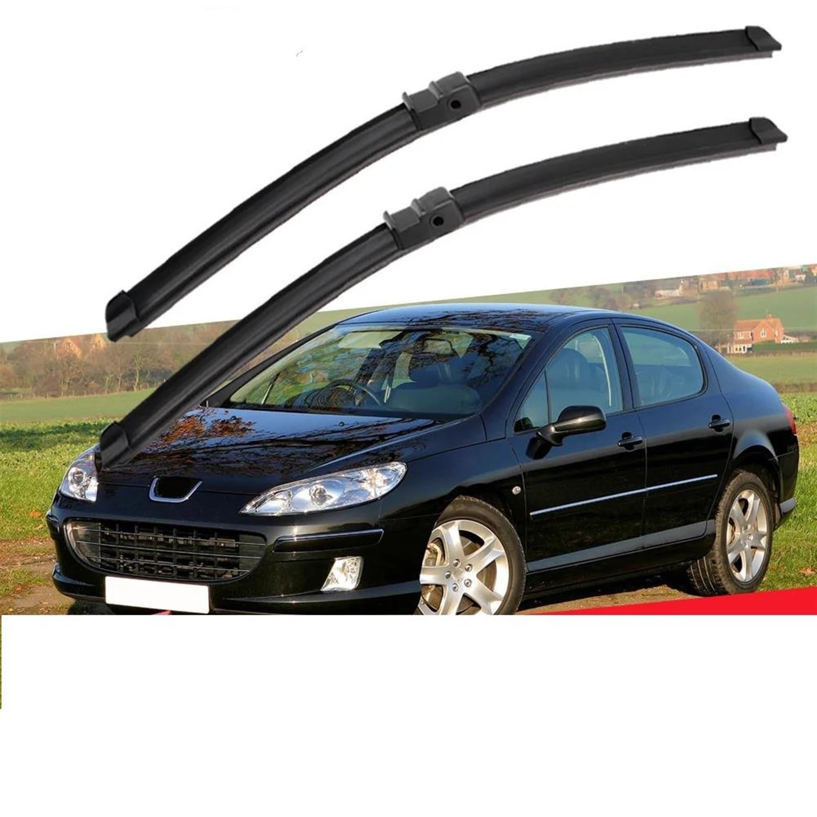 Balai d'essuie-glace pour Peugeot 407 2004-2010 lave-glace avant
