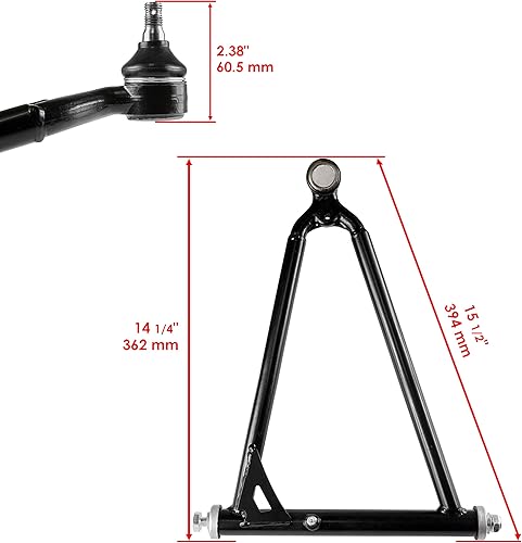 Miniatura 3 de Caltric Brazo A delantero superior izquierdo y derecho compatible con Yamaha Raptor 660R 660 R Yfm660 R 2001-2005
