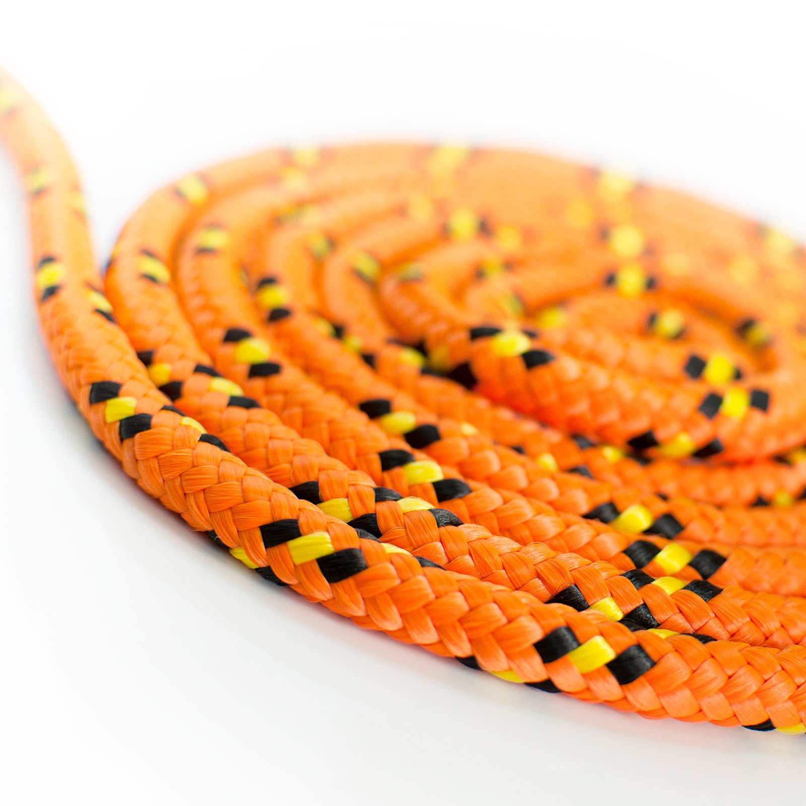 Seiltech.de - Cuerda de polipropileno naranja – 16 mm – 50 m – Capacidad de carga hasta 82 kg, cuerda de tela trenzada, cordón de plástico trenzado
