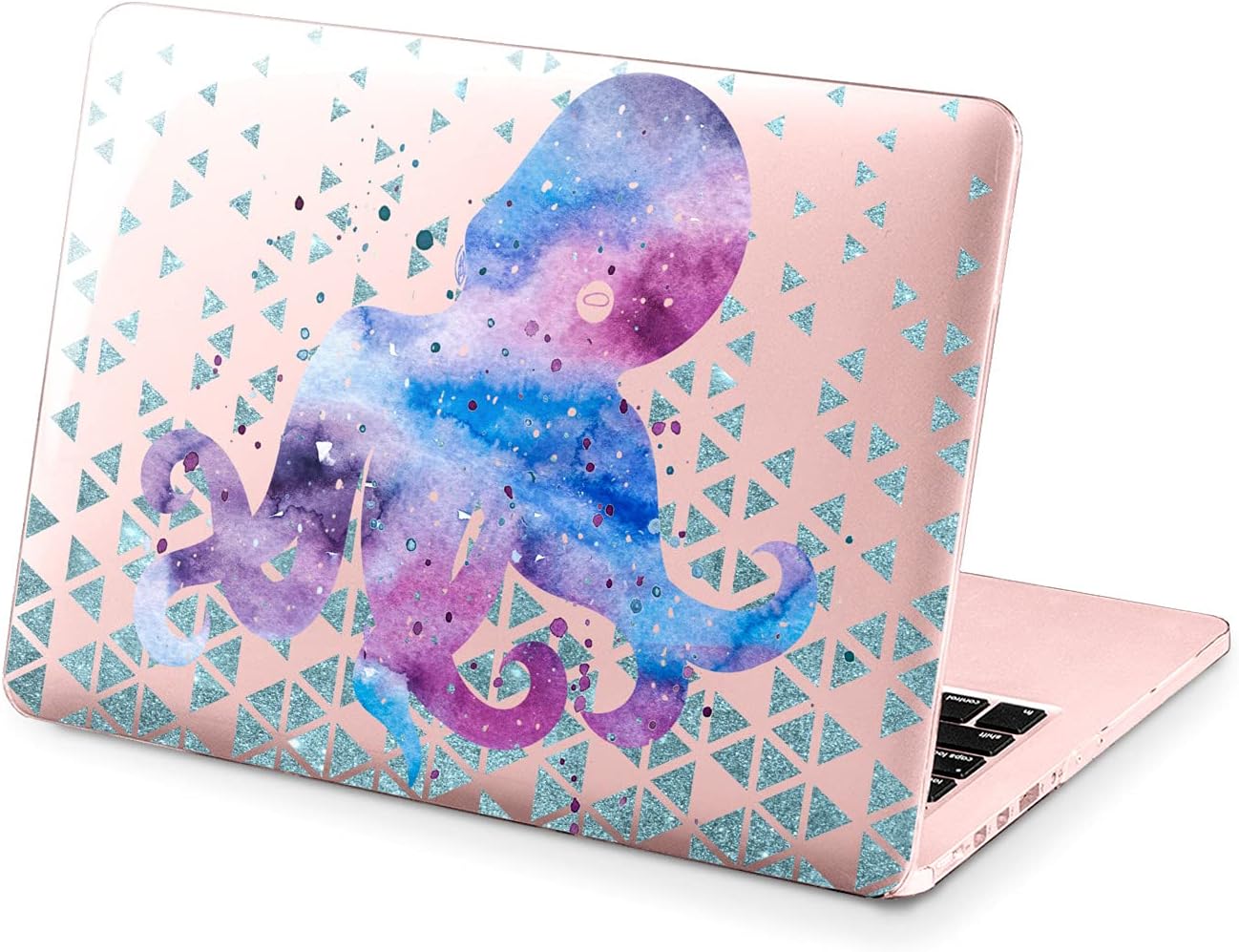 Hard Case Compatible for MacBook Pro 16 14 M3 M2 2023 M1 Pro 13 2022 Air 13 2021 Retina 2020 Mac 11 12 Animal Geometric Cover Cute Ocus Print Fish Watercolor Laptop Design Ocean Protective