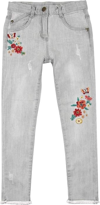 Amazon.com: Boboli - Pantalones vaqueros para niña con flores, tallas 4 a  16, 14 : Ropa, Zapatos y Joyería