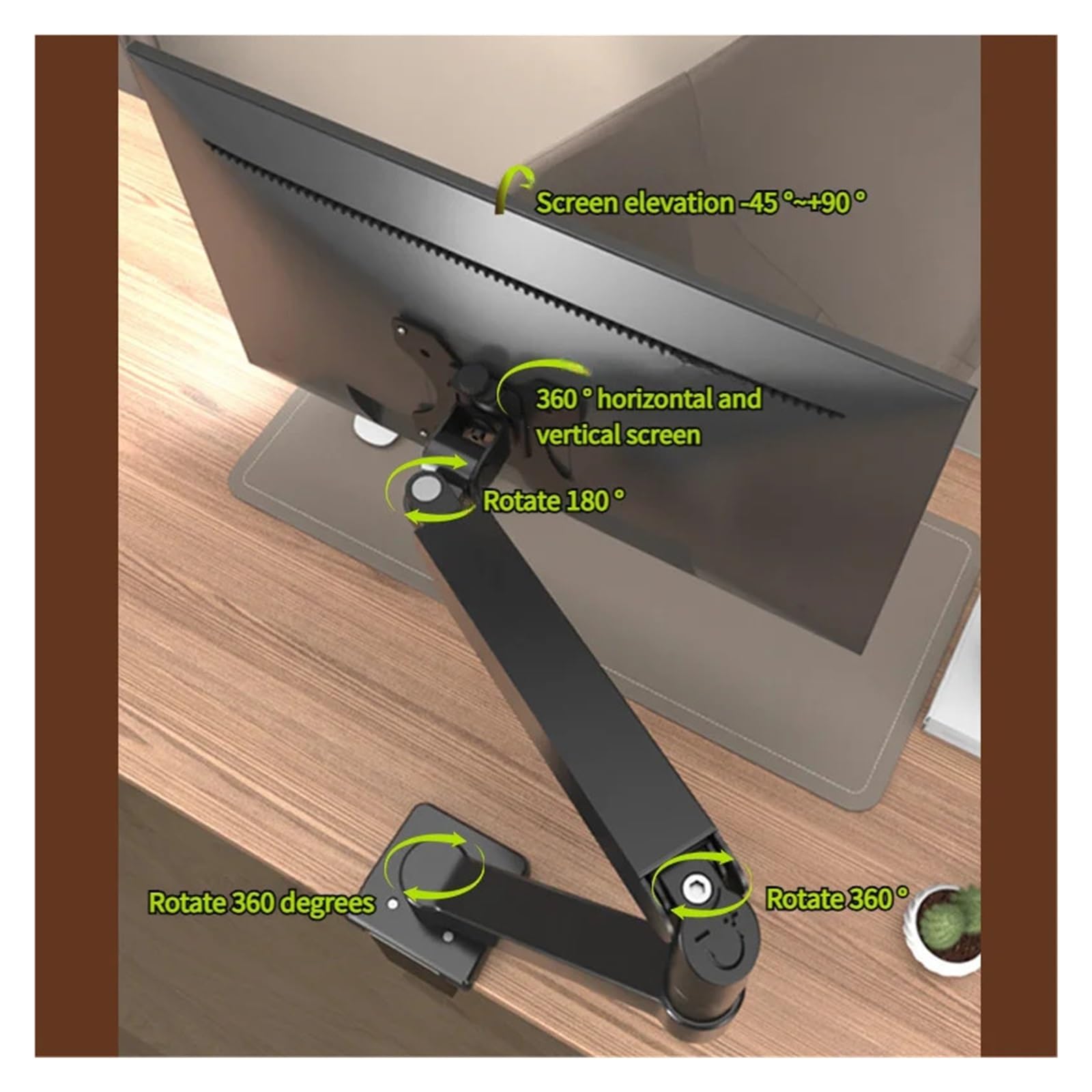 braccio per monitor, Supporto for monitor, 17-35 pollici, capacità 10 kg