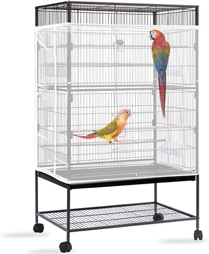 Daoeny Bird Cage Seed Catcher, Large Bird Cage Cover, Adjustable