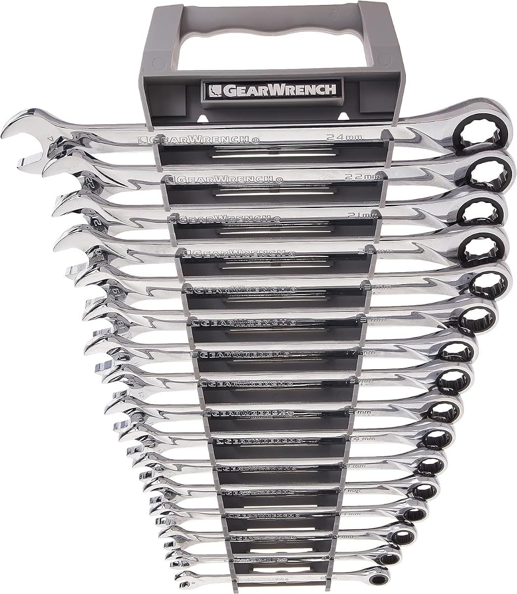 XL Ratcheting Combination Metric Wrench Set 16 Pc., 12 Point - 85099