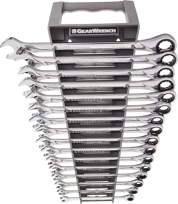 GEARWRENCH XL Ratcheting Combination Metric Wrench Set 16 Pc., 12 Point - 85099 by GearWrench - Used condition - US$165.73
