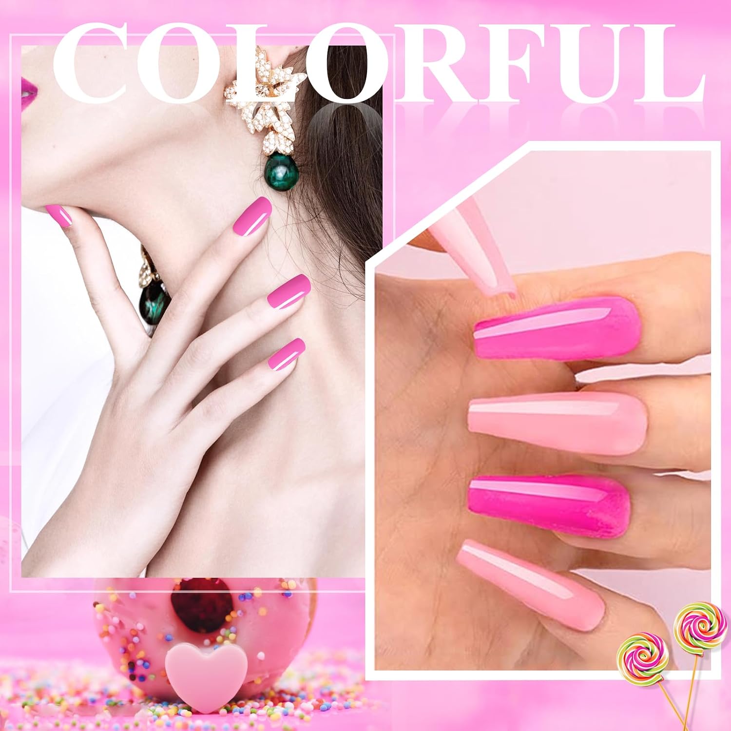 28g/Box Dark Pink Dipping Powder Without Lamp Cure Nails Dip Powder Gel Nail Color Powder Natural Dry (no.34)