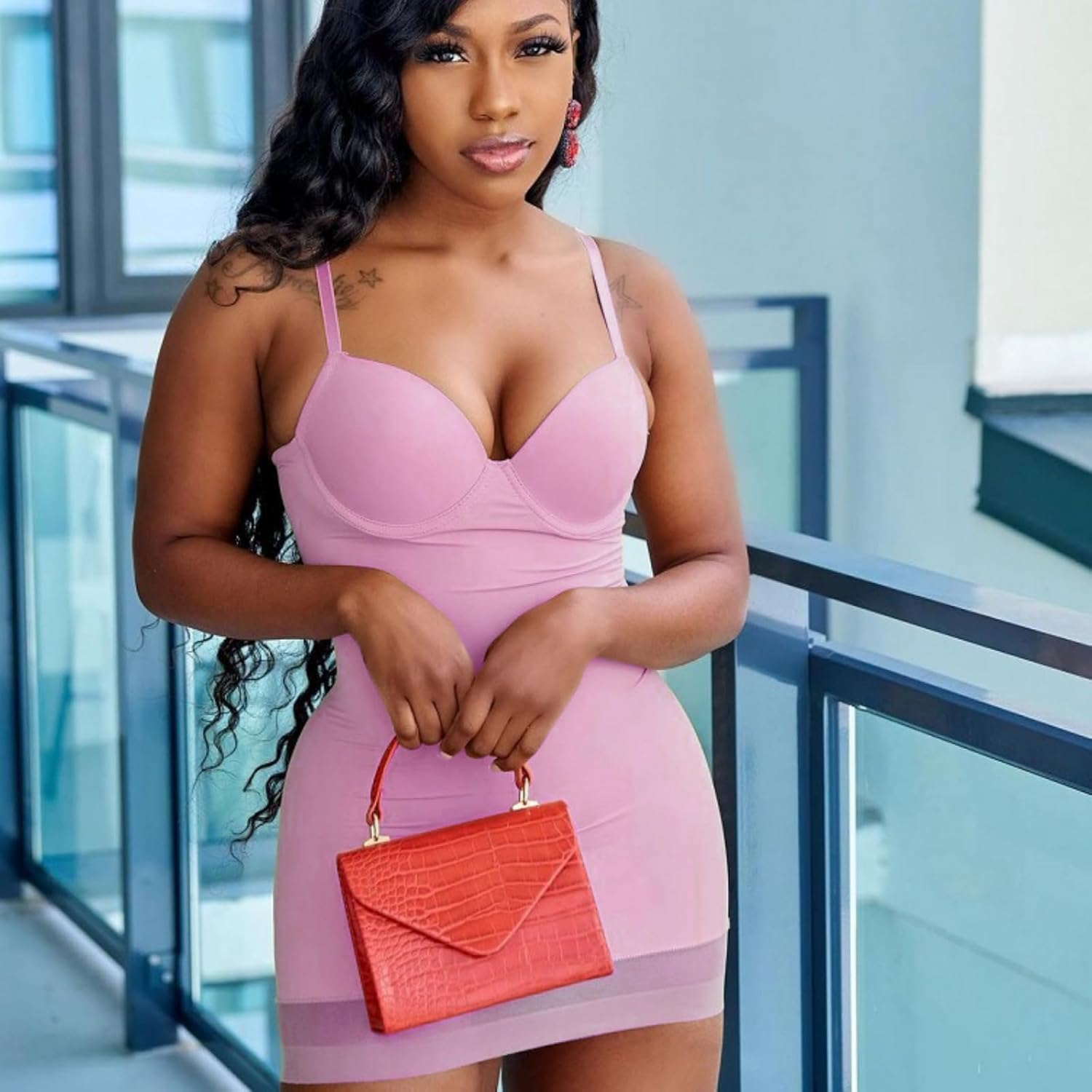 Sexy Bodycon Mini Dress for Women Sweetheart Neck Spaghetti Strap Mesh Hem Party Club Night Out Short Dresses - Image 4