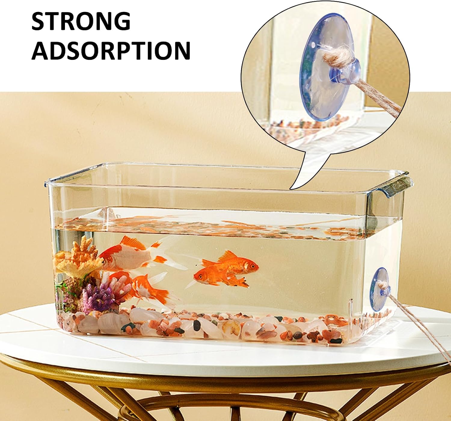 Hermit Crab Climbing Toys Set for Tank and Aquarium Decoration | Seagrass Hammock and Reptile Climbing Ladder with Small Brush, Hermit Crab Accessories for Tank and Aquarium Decoration