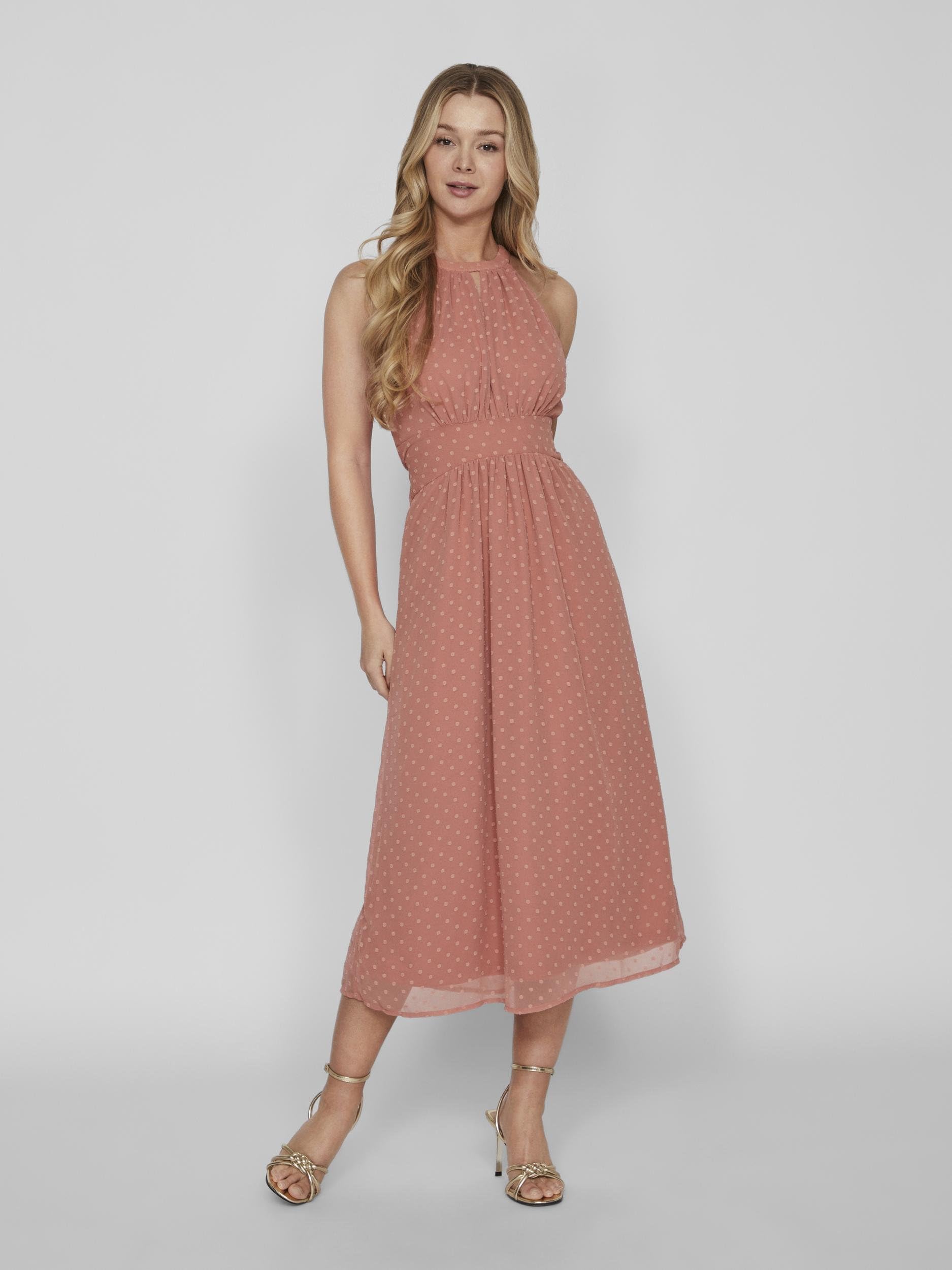 Vila Viedee S/L Halter Neck Midi Dress/Dc/KA Abito da Sera Donna
