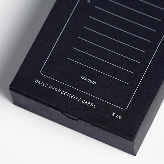 novium Daily Productivity Cards, Standard Deck of Cards (60-pack)