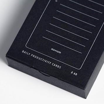 novium Daily Productivity Cards, Standard Deck of Cards (60-pack)
