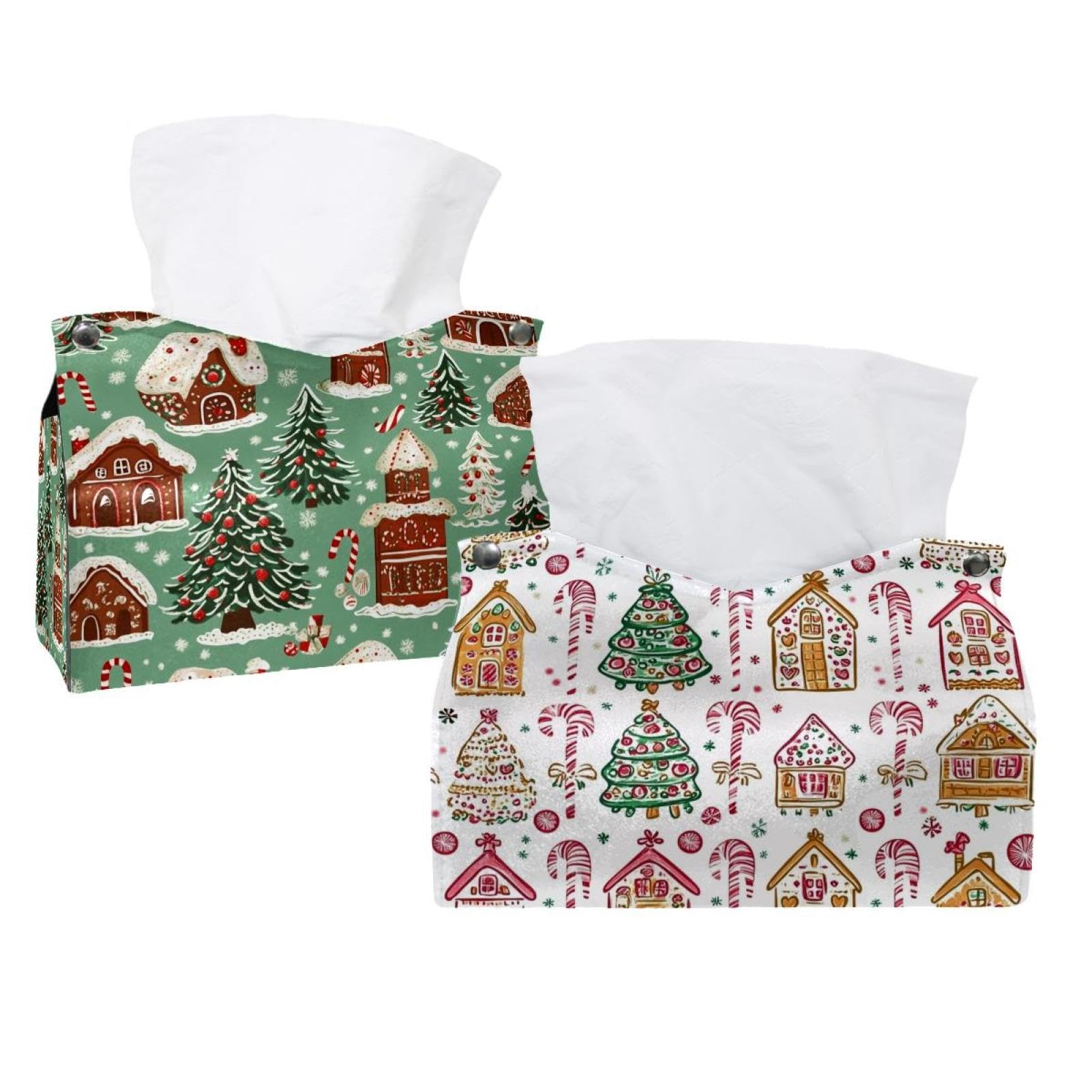 Boîte à mouchoirs de Noël pour salon et table de chevet festive