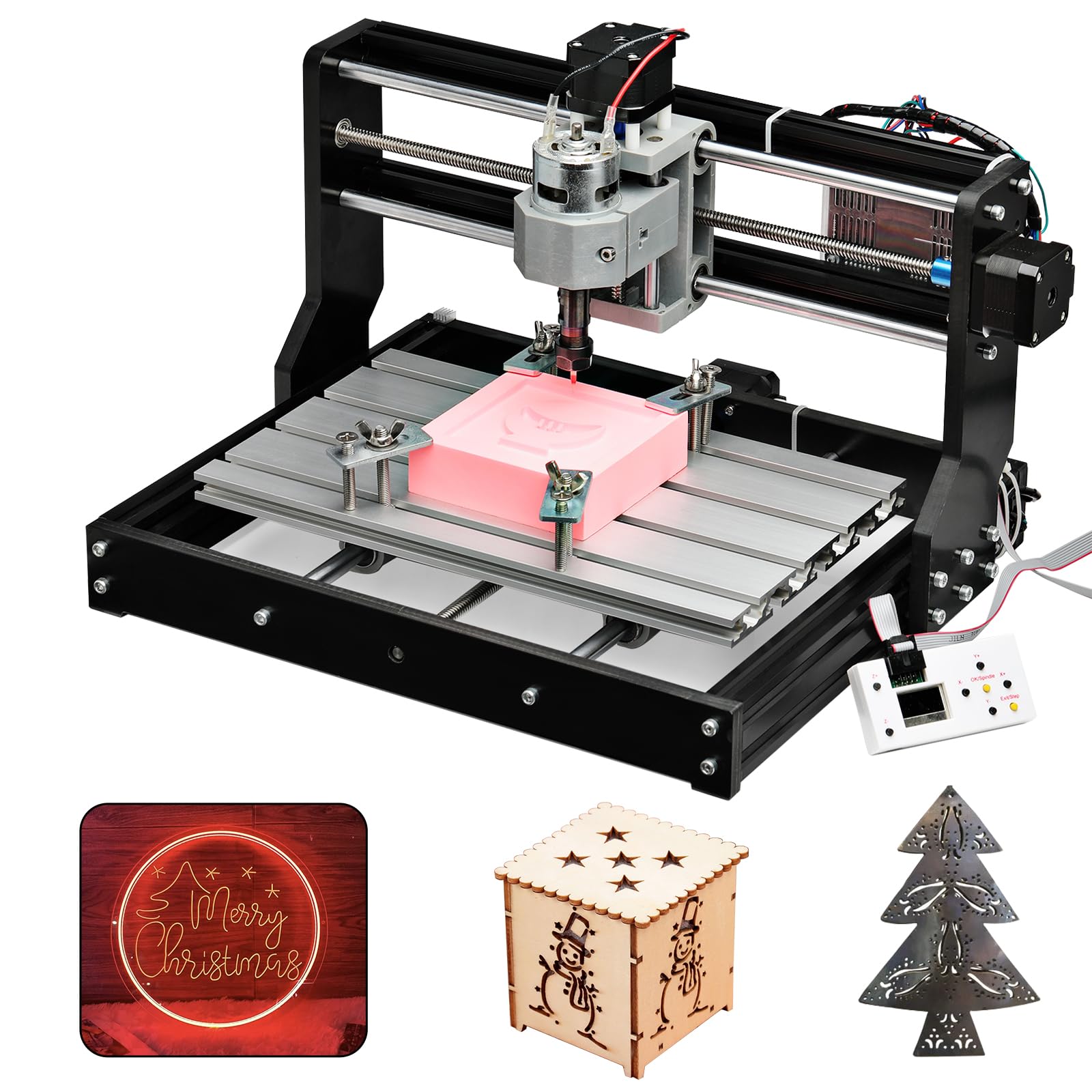 Genmitsu CNC 1810-PRO&3018&3018-Pro Router Kit GRBL Control 3 Axis Plastic Acrylic PCB PVC Wood Carving Milling Engraving Machine