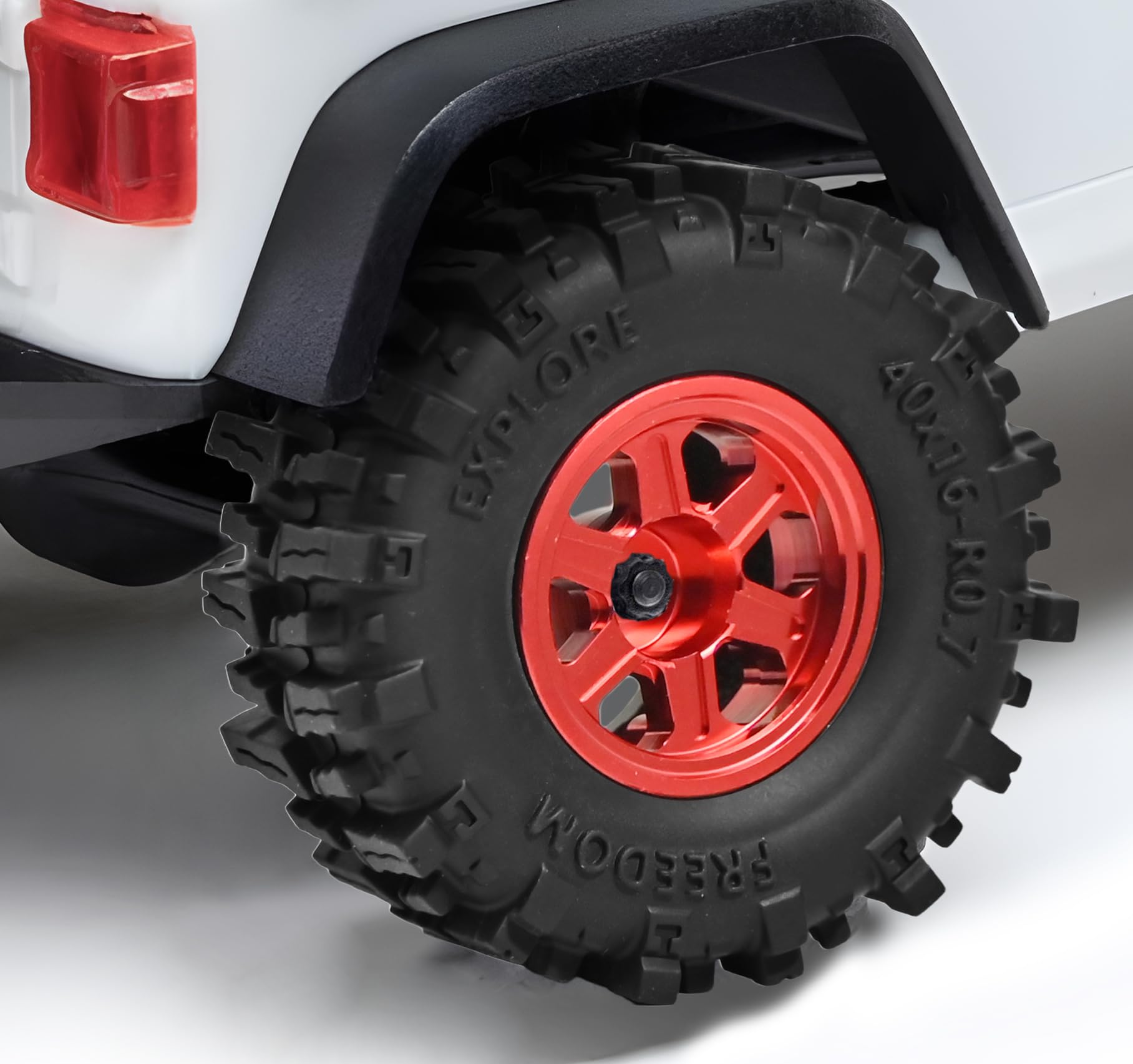 RcThjia 0.7" RC Tyres and Wheels Set 40×16mm for SCX30 Redcat Ascent-32