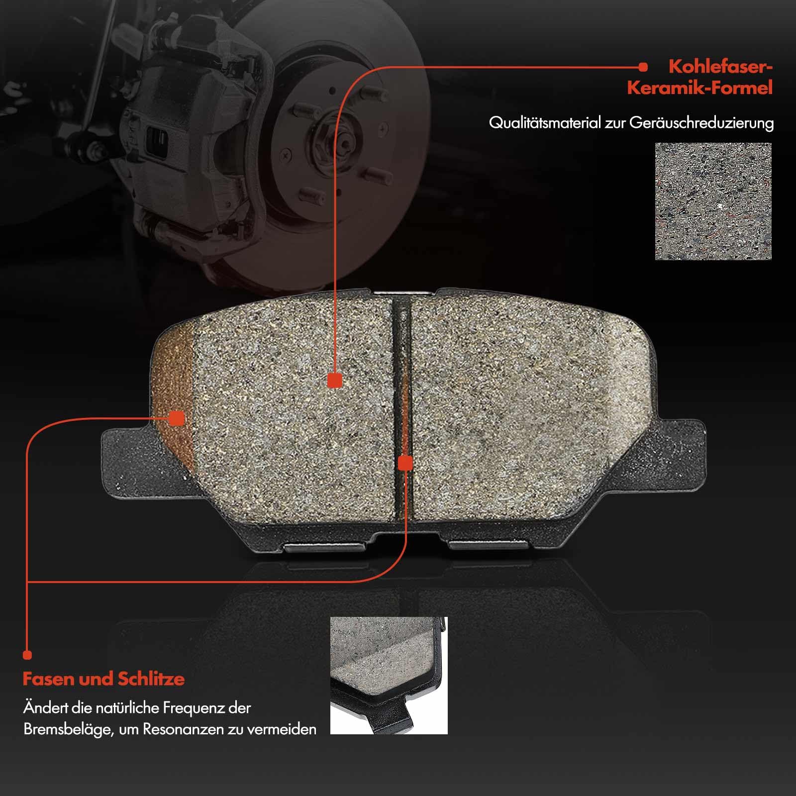 ATE BREMSSCHEIBEN+BELÄGE VORNE+HINTEN FÜR CITROEN C4 PEUGEOT