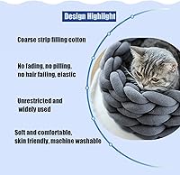 Vista 3 de Hilo para tejer con el brazo para hilo grueso, manta tubular gigante para hacer ganchillo, para hacer manualidades, para tejer a mano, nudo