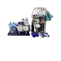 Vista 4 de Ordeñador eléctrico para cabras, vacas y ovejas. (botellas de cuarto de galón (2))