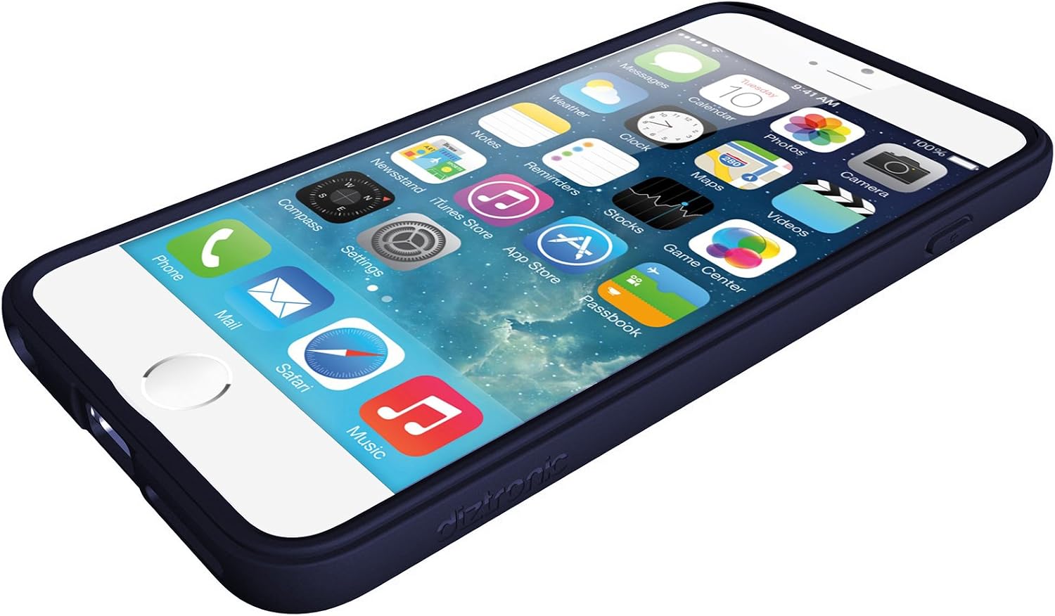 iPhone 6 Plus Case, Diztronic Full Matte Soft Touch Flexible TPU Case for Apple iPhone 6 Plus (5.5") - Navy Blue (IP6P-FM-BLUE)