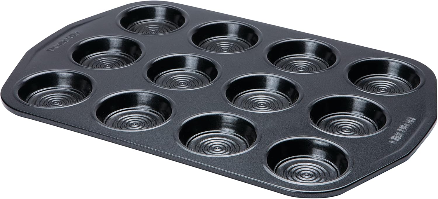 Circulon Ultimum Shallow Muffin Trays for Baking 12 Cup Non Stick Bun