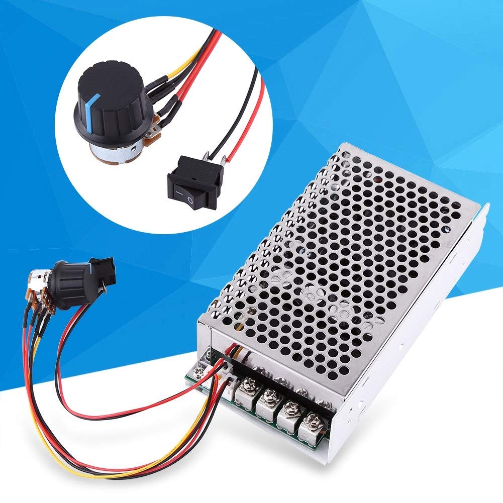 Samfox Regulator prędkości - DC 10-50 V 100 A 5000 W PWM PWM kontroler prędkości silnika płyta sterującego przełącznik sterowania