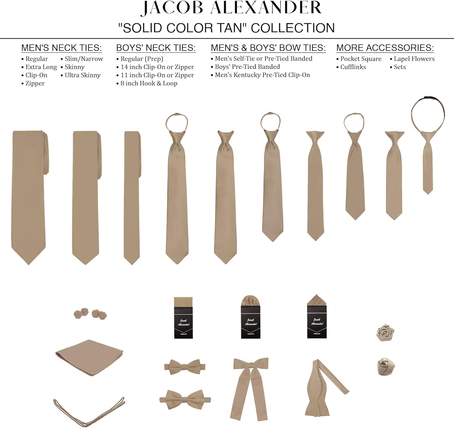 Jacob Alexander Men's Slim Width 2.75" Solid Color Tie - Image 6