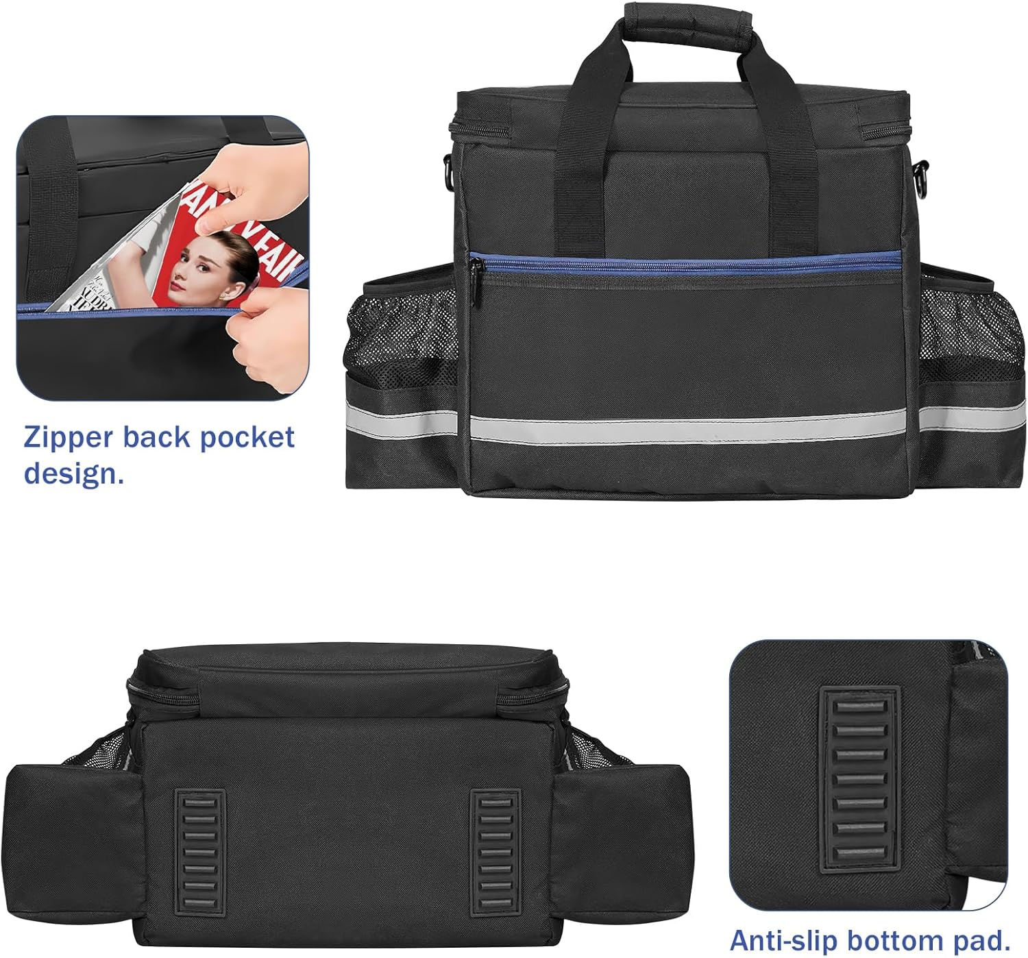 ORKELS Portable Carry Bag for Mr. Heater MH9BX, Buddy Propane Heater Carrying Case with Pockets & Anti-Slip Bottom for Camping, RV Travel & Ice Fishing – Bag Only