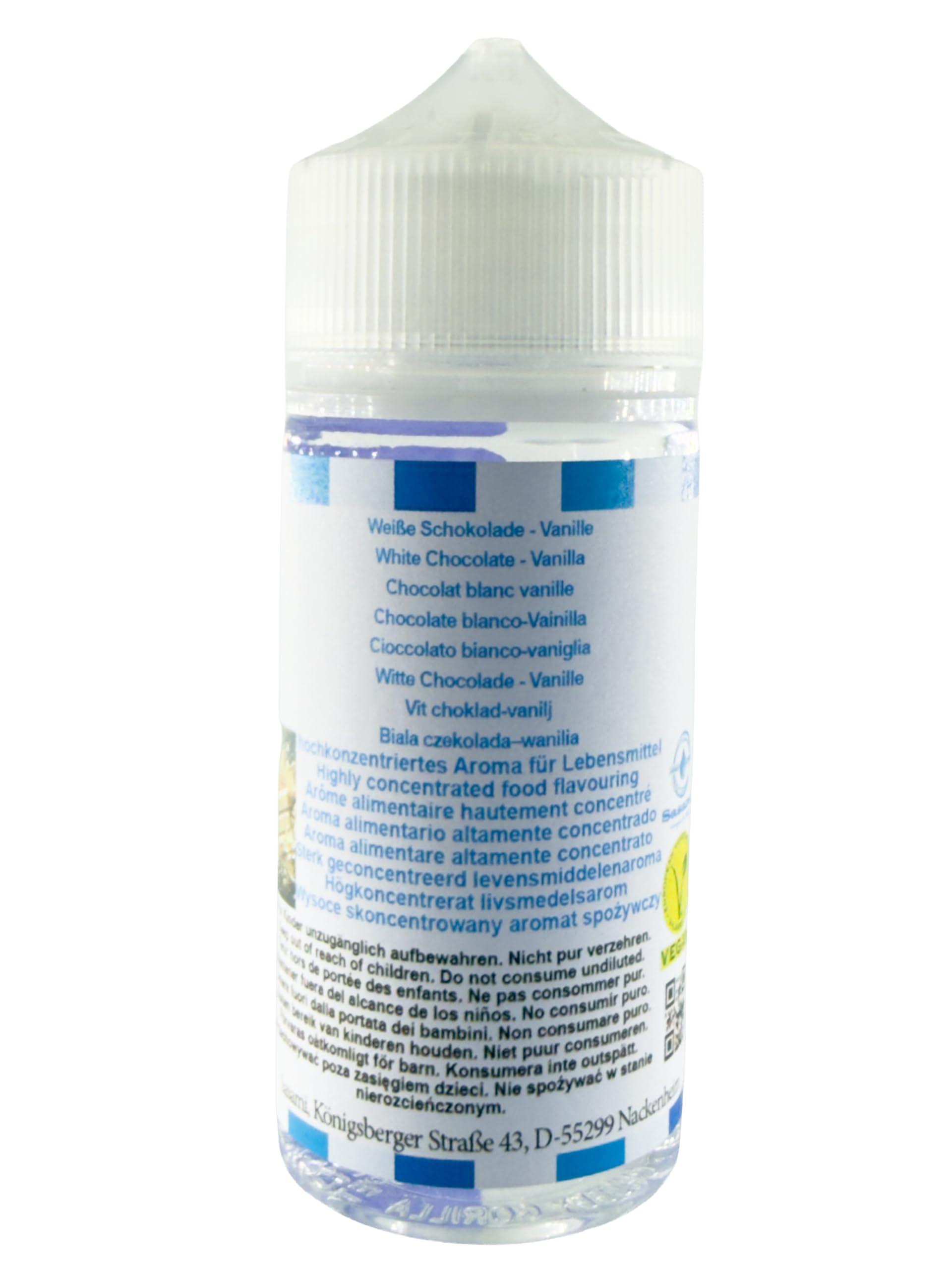 Biała czekolada–wanilia aromat koncentrat – Wegański – Sasami – 100ml