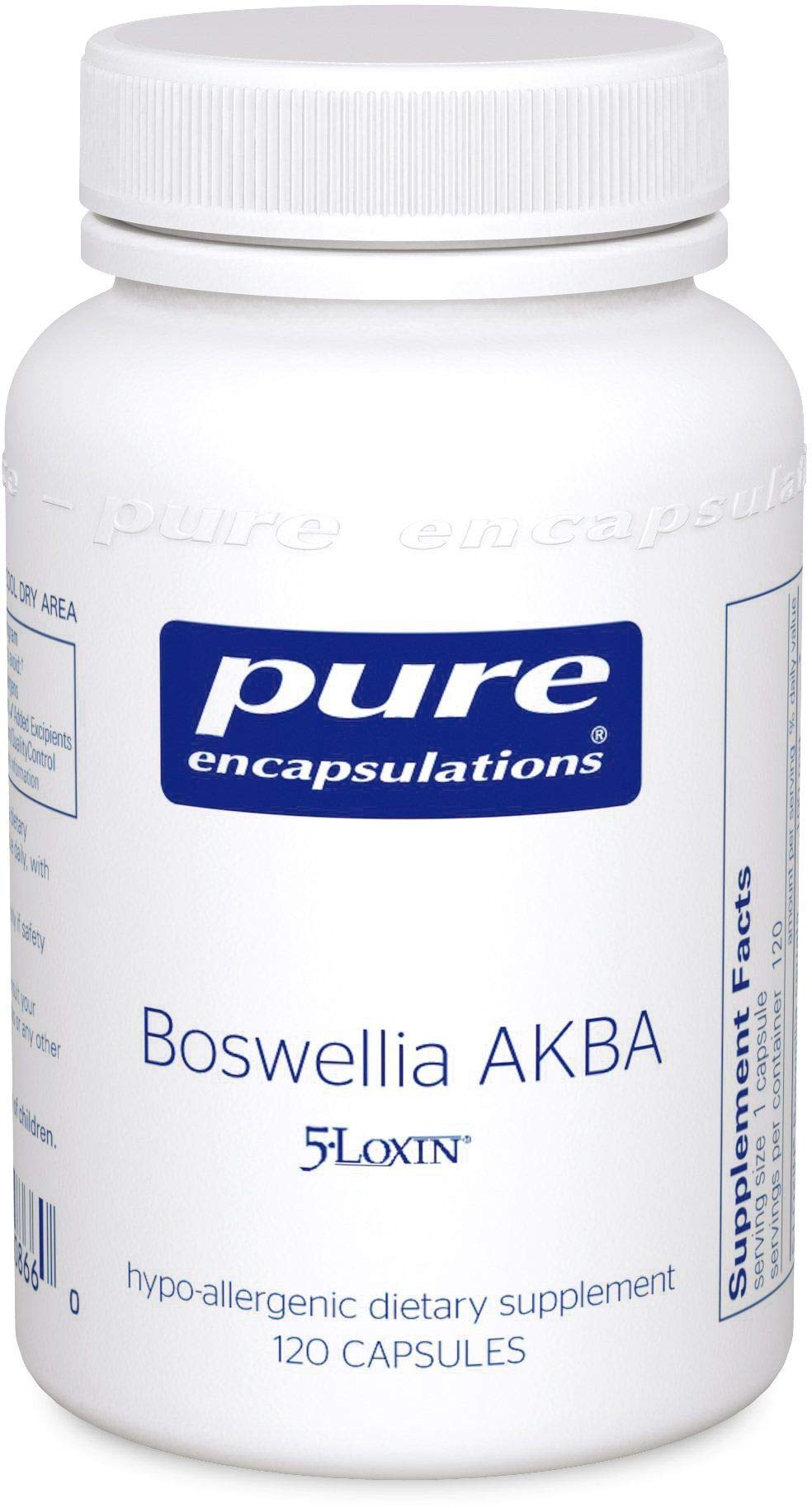Pure Encapsulations Boswellia AKBA - Supports Joint Health, Colon, Immune System, Gastrointestinal Tract & Cell Health* - with 5-LOXIN Boswellia Extract - Vegan & Non-GMO - 120 Capsules