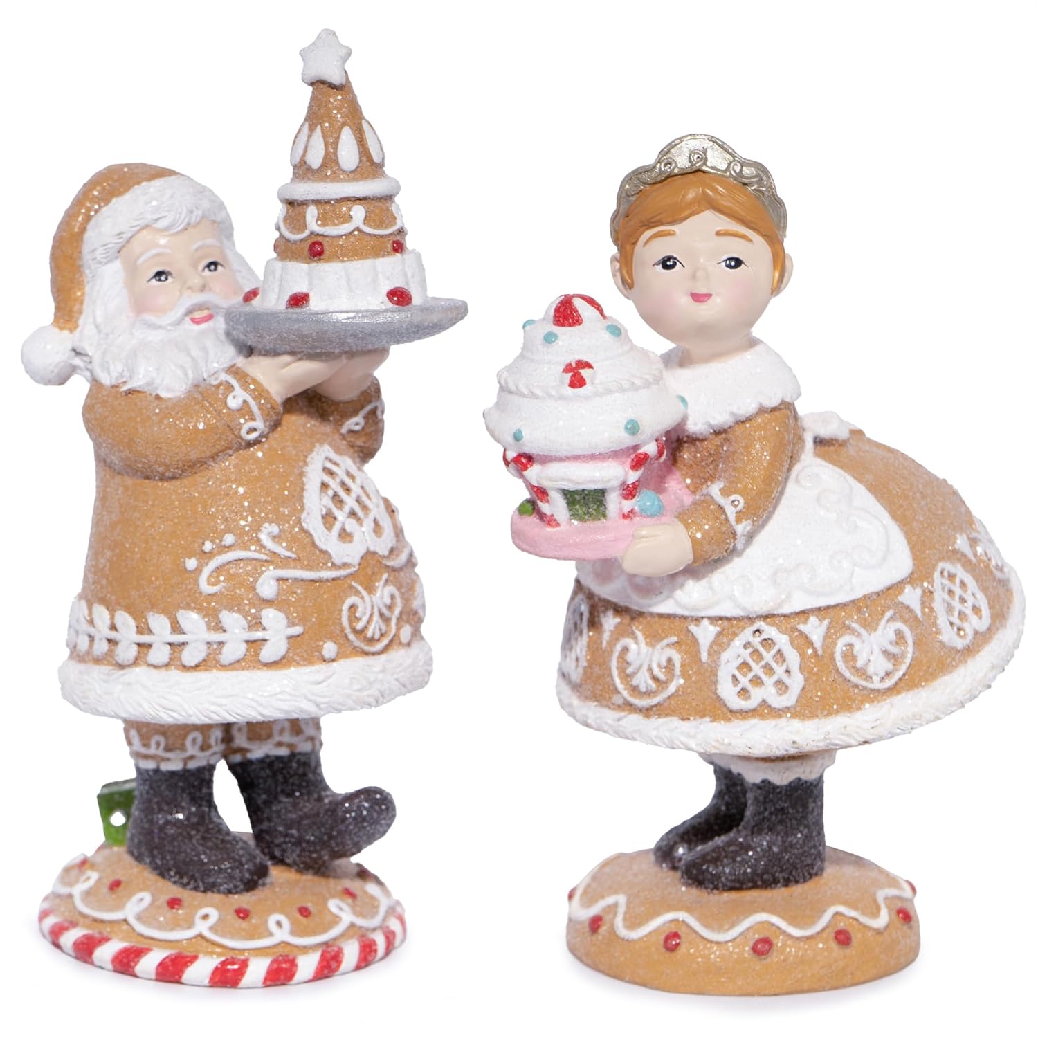Hodao Santa and Princess Gingerbread Figurines