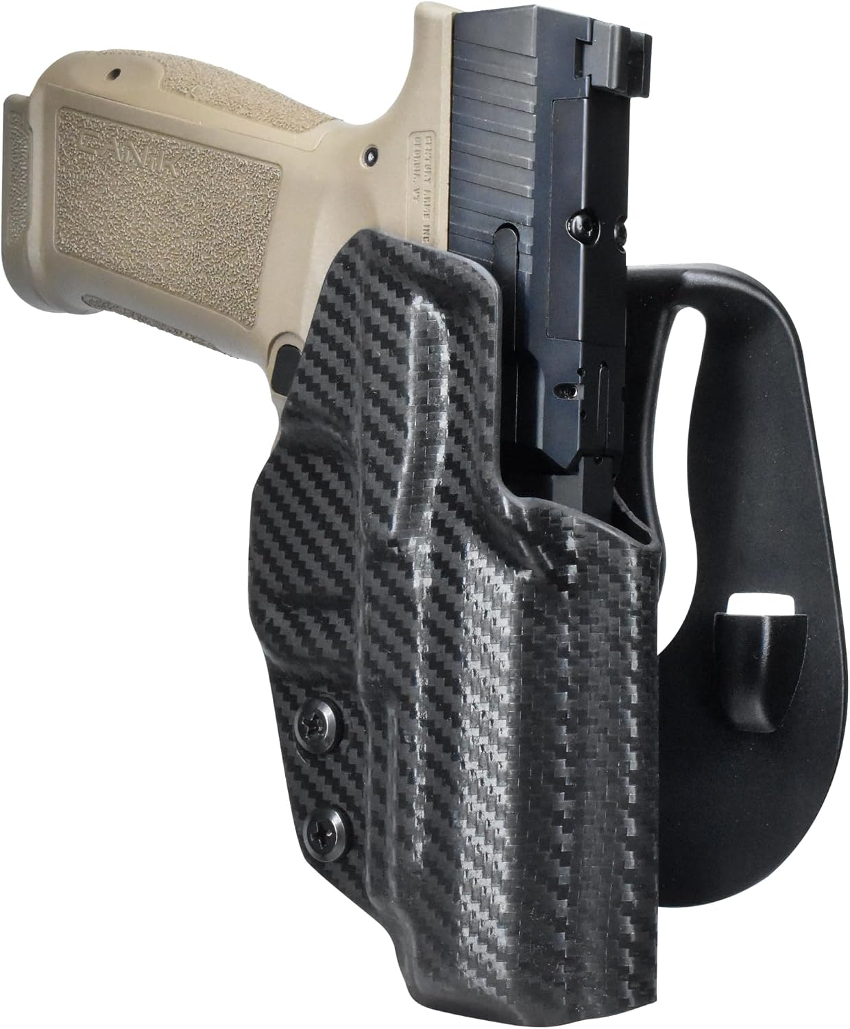 OWB Paddle Holster Fits Canik Mete MC9LS Outside The Waistband Carry Gun Holster Kydex American Made OWB with Paddle Attachment