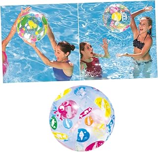 KOMBIUDA Inflatable Beach Ball Beach Balls for Kids Sequin Beach Balls Inflatable Ball Child Toy Ball