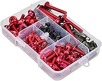 Vista 8 de Kit de pernos de carenado de motocicleta, 177 piezas, tornillos de carrocería, repuesto de tuerca, aleación CNC, M6, M5, perno de motocicleta