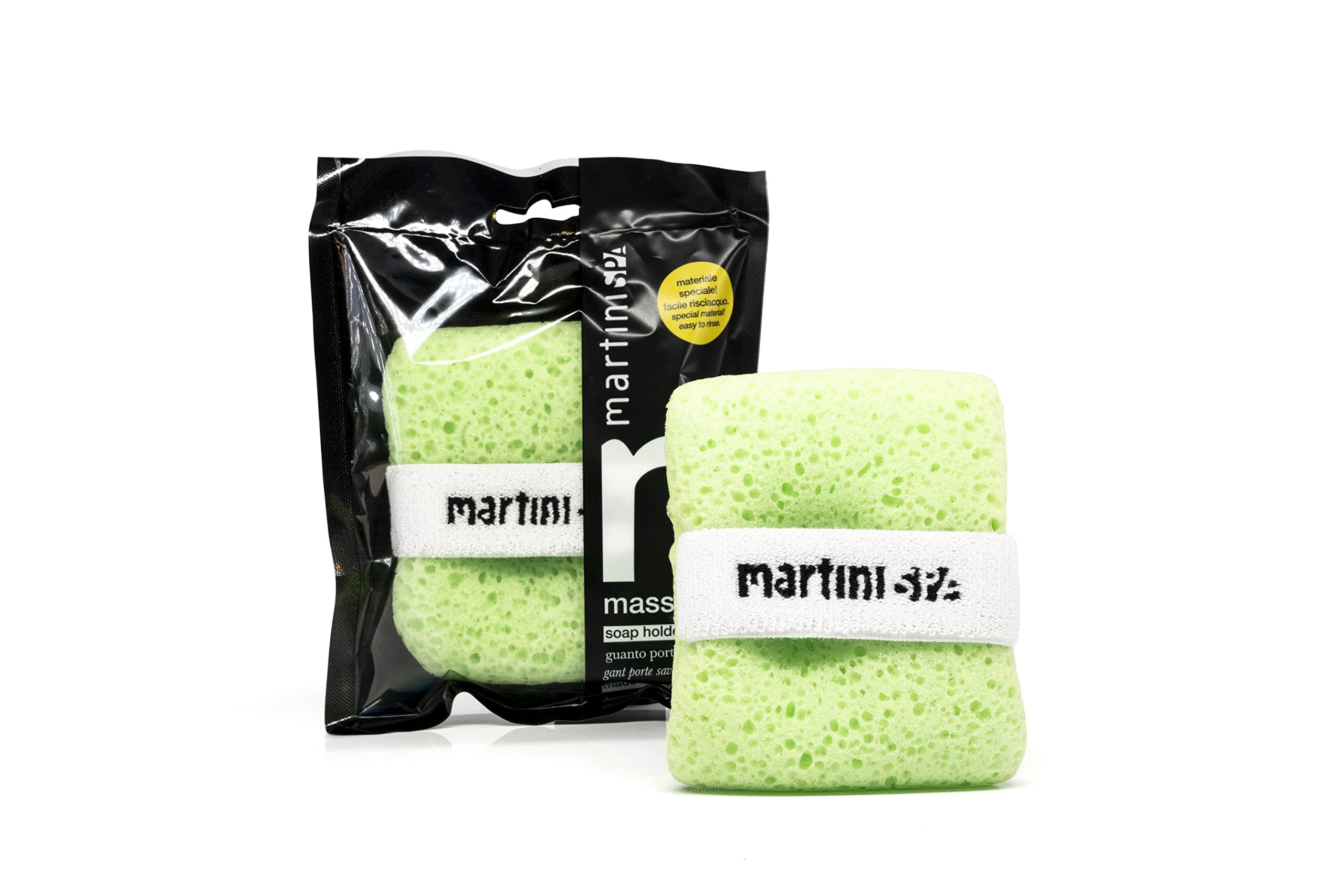 Martini Spa Massagehandschuh Aus Frottee | Doppelseitig Für Peeling Und Massage | Dermatologisch Getestet
