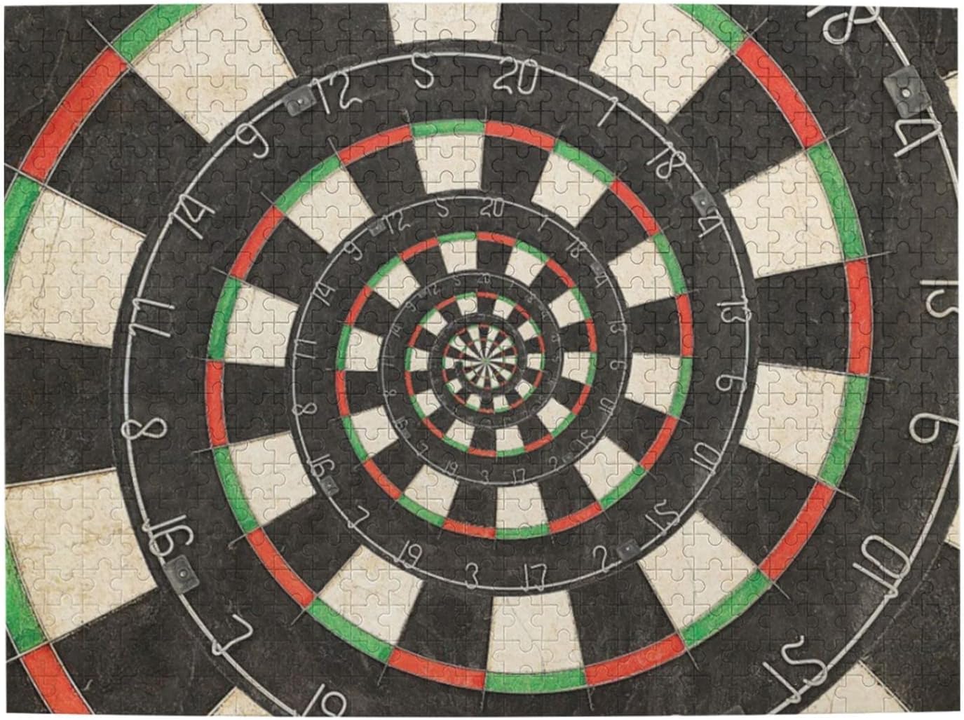 FHDA Spiral Dart Board Droste 500 Pieces Jigsaw Puzzle for