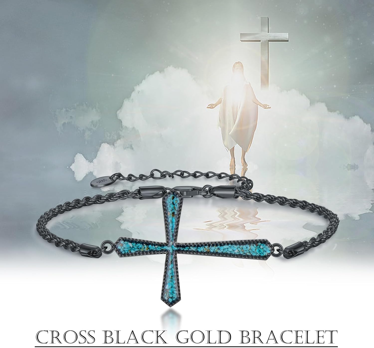 Cross/Mustard Seed Bracelet Gifts for Women 925 Sterling Silver Bracelet Faith Christian Jewelry Religious Christmas Gift for Wife
