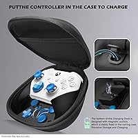Vista 2 de Sedicoca Complete Component Pack for Xbox Elite Wireless Controller Series 2 ,Includes 1 Carrying Case 1 Dock, 4 Paddles, 2 DPads,6