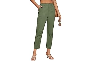 Casual Summer Pants for Women - High Waisted Business Casual Trousers
