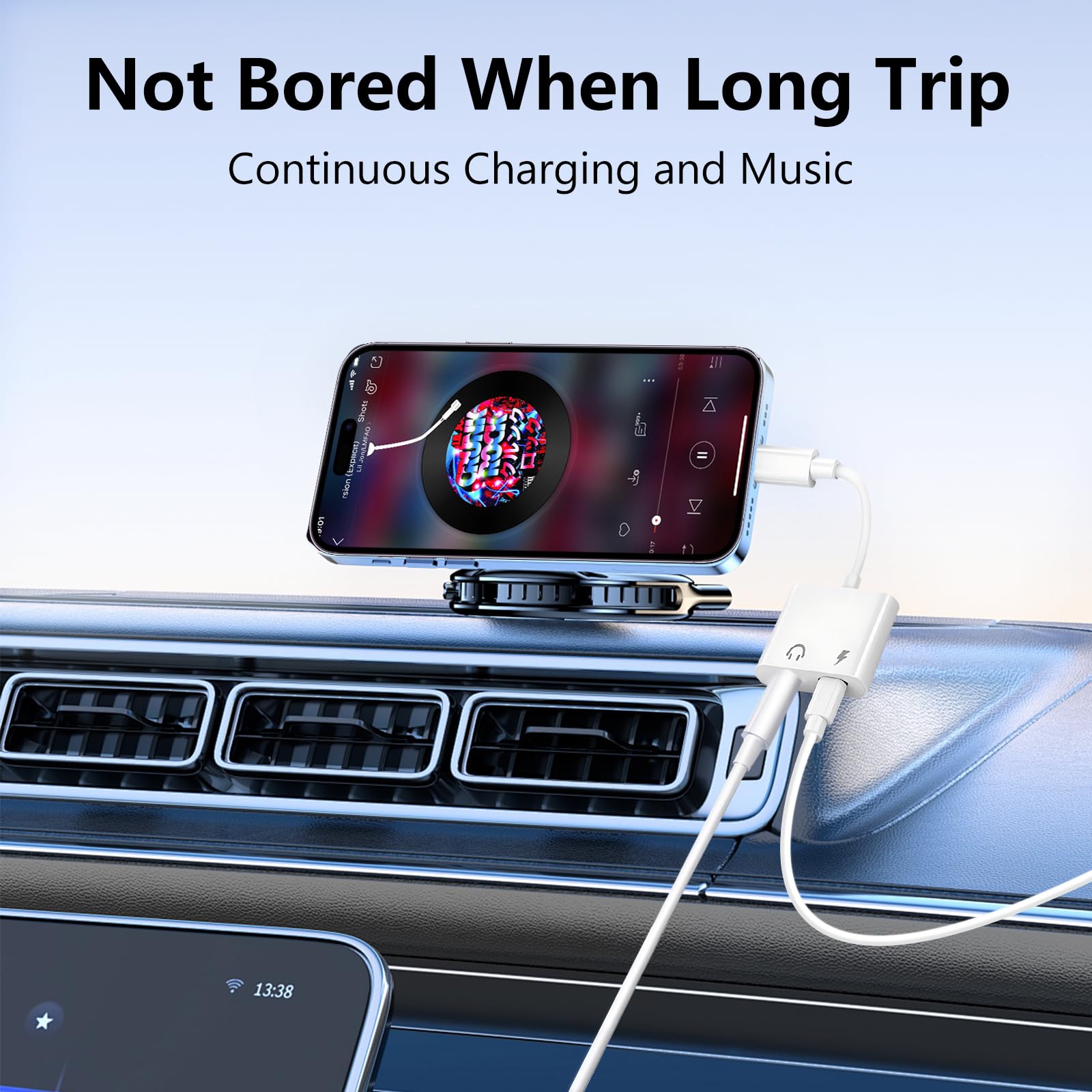 Seulliya USB C to 3.5mm Headphone Jack and Charger Adapter, 2-in-1 Audio & Fast Charging Splitter for Apple iPhone 16/15/Pro/Pro Max, iPad, Samsung, Pixel, and More 2Pack