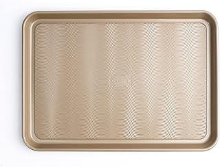 Cuisipro Large Steel Baking Sheet Pan, 17.5x11.75 x1", Silver
